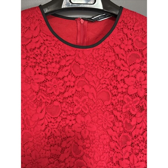 NWT Sportmax Code  Bosforo Size M Red Lace Dress New - Picture 14 of 14